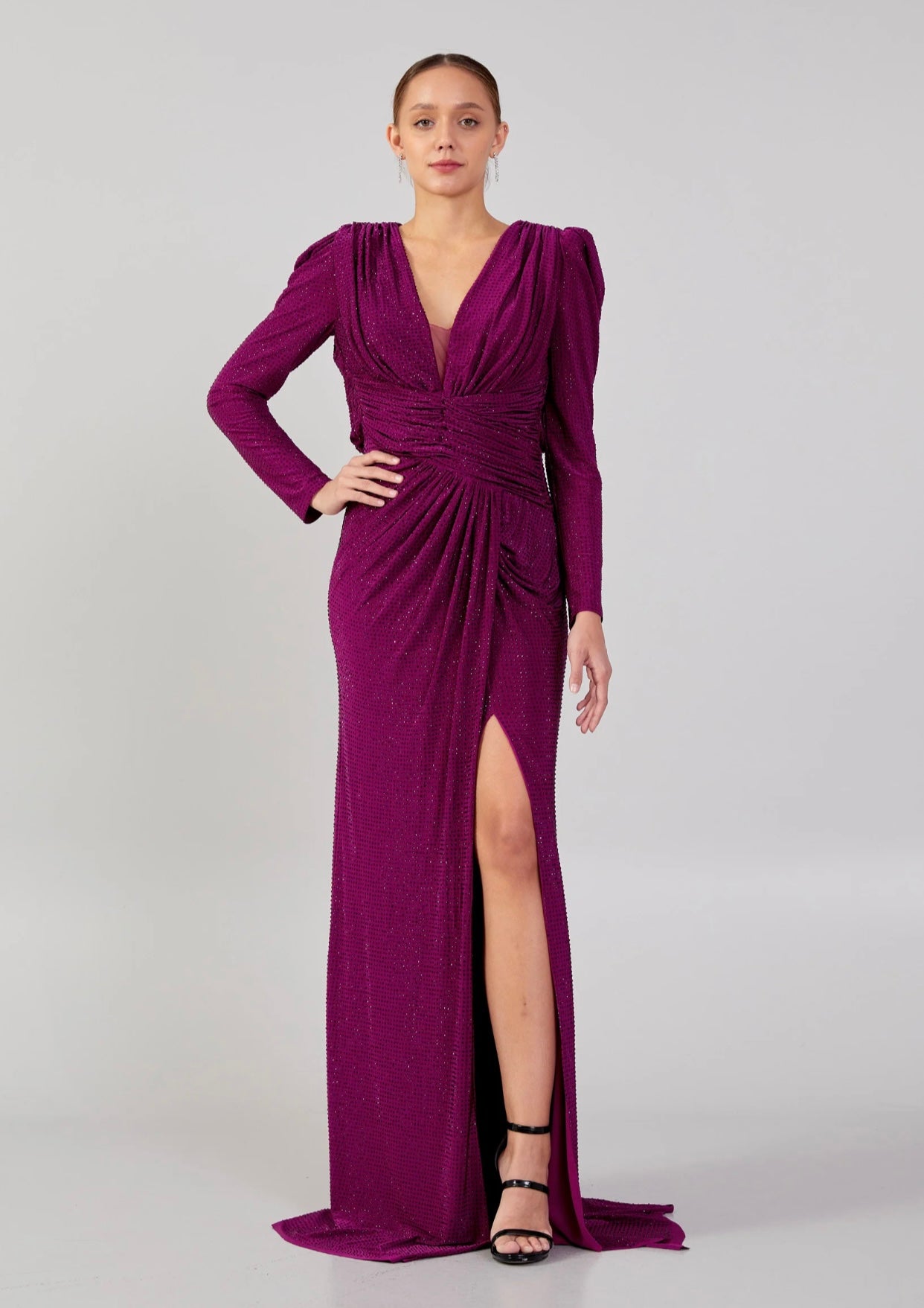 Rochie lunga visinie cu pietricele